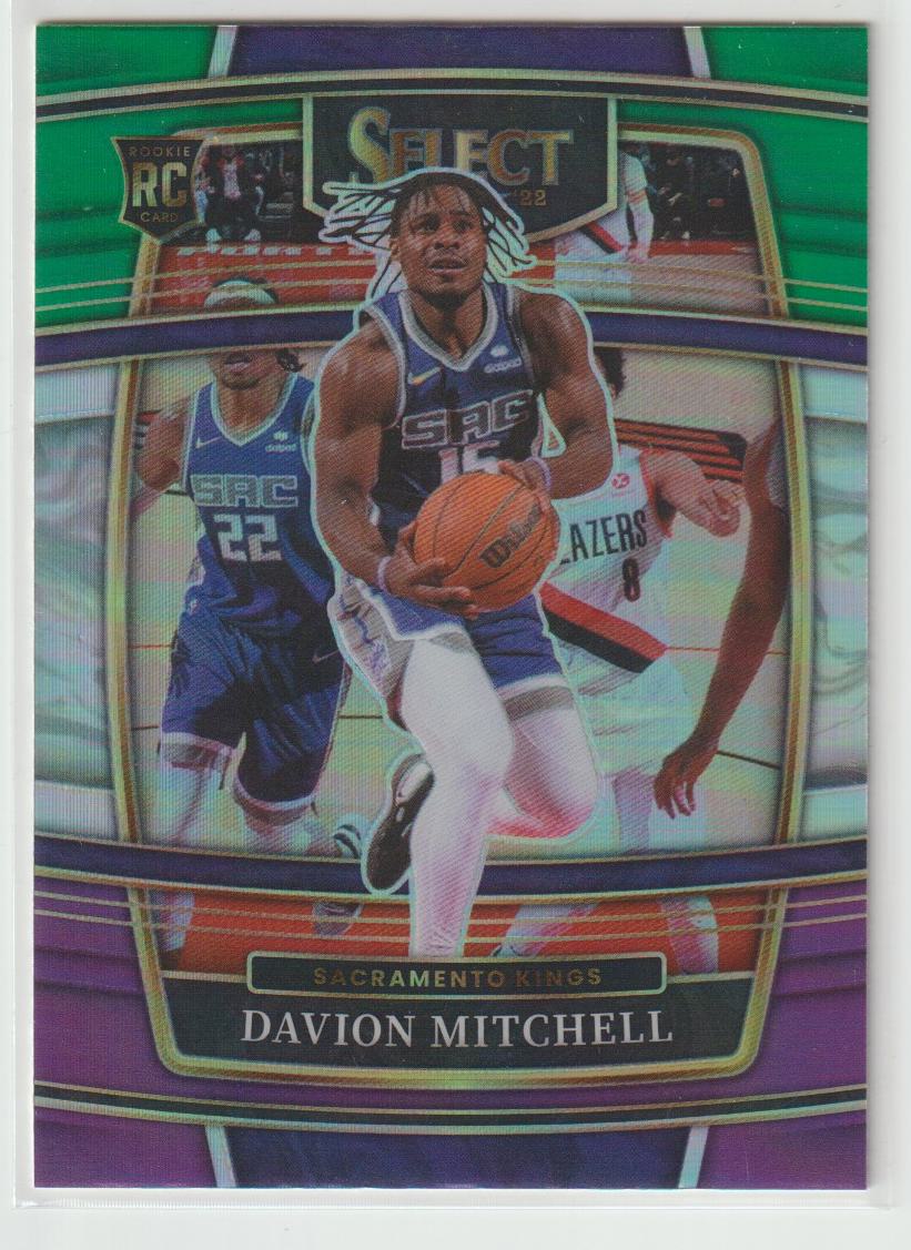023 Davion Mitchell - Sacramento Kings Green White Purple