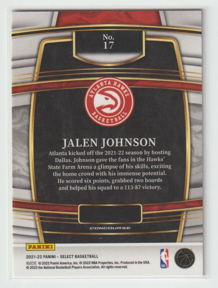 017 Jalen Johnson - Atlanta Hawks Retail Blue