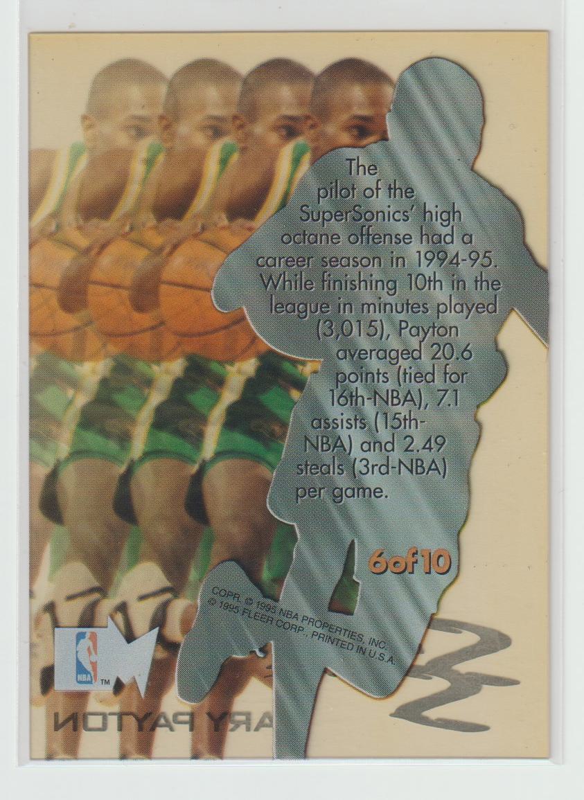 Slick Silver 6 Gary Payton Seattle Supersonics