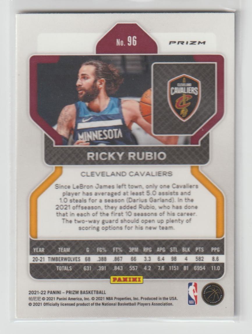 096 Ricky Rubio - Cleveland Cavaliers Fast Break