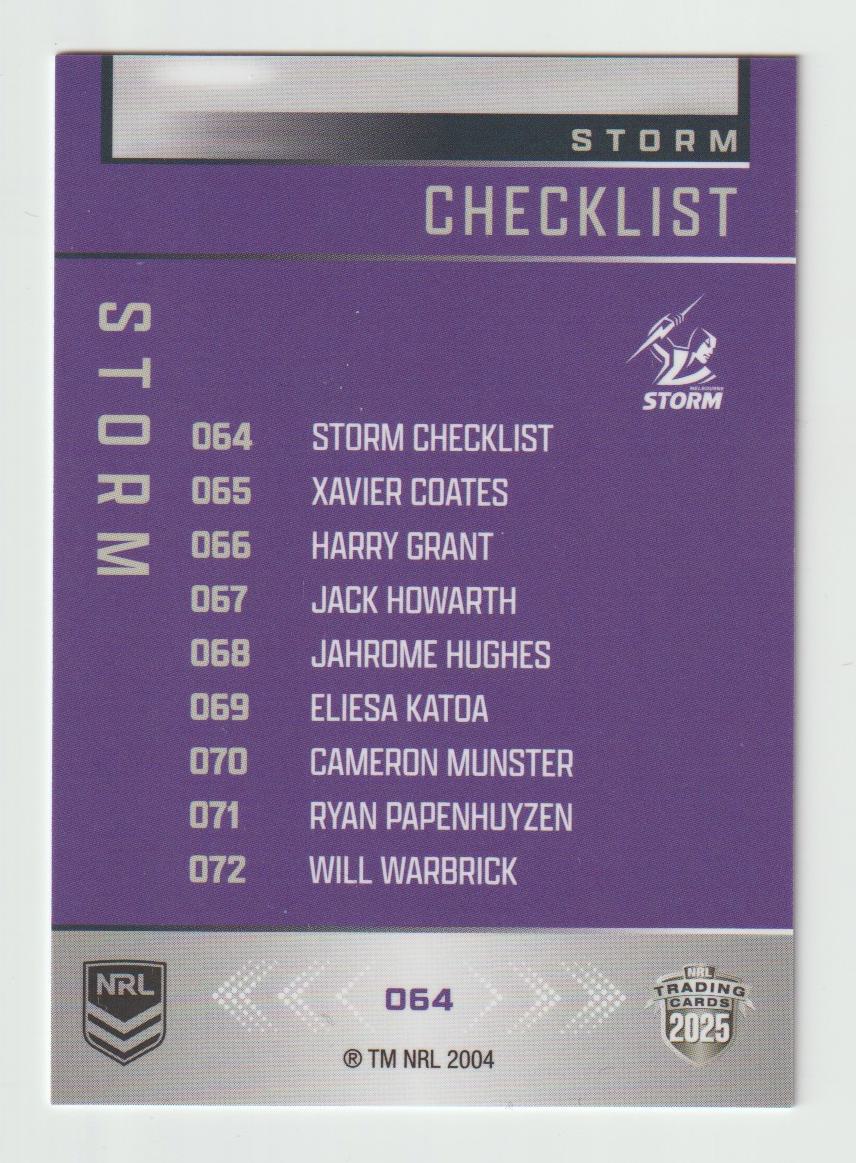 064 STORM CHECKLIST