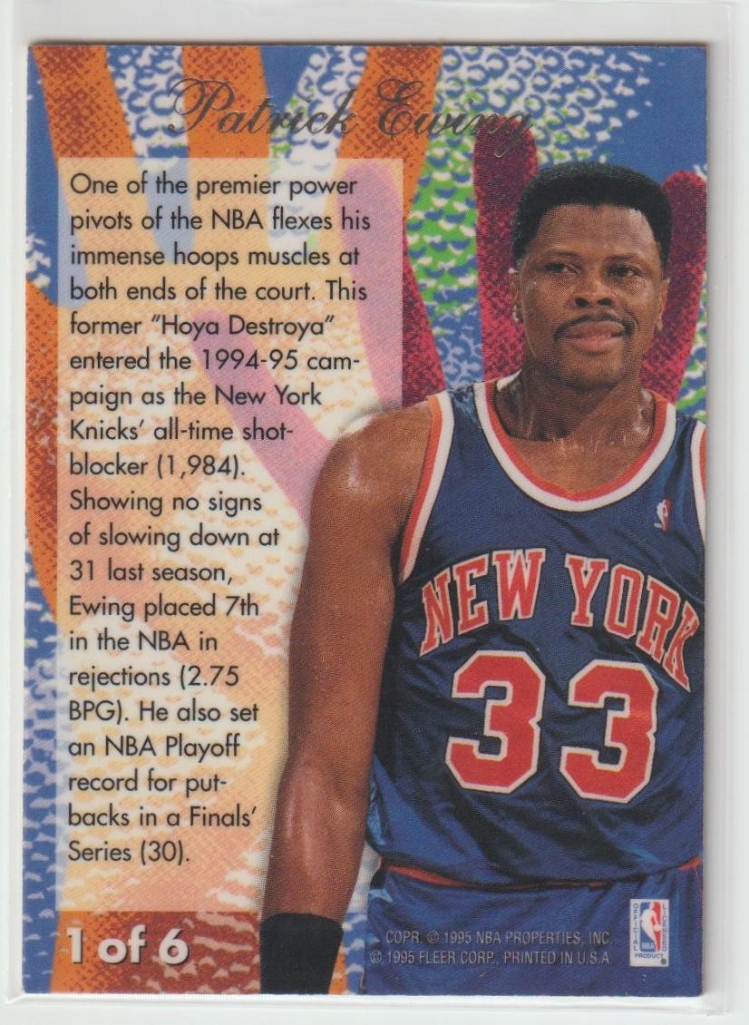 Rejector 1 Patrick Ewing New York Knicks