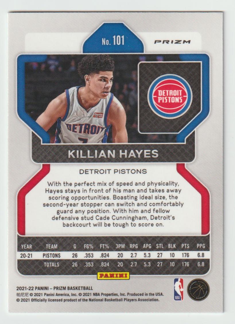 101 Killian Hayes - Detroit Pistons Green Prizm