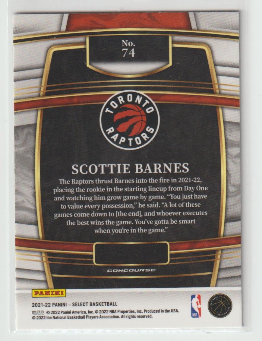 074 Scottie Barnes - Toronto Raptors Retail Blue