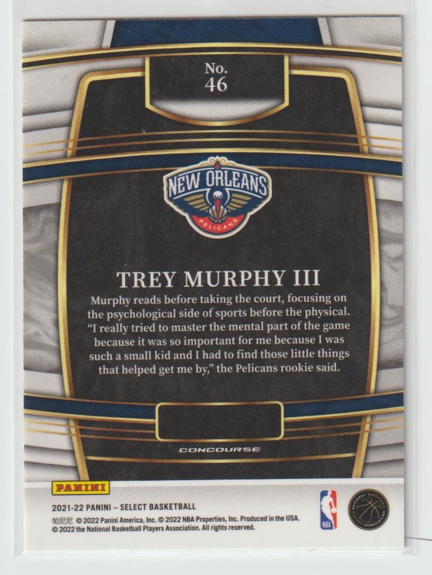046 Trey Murphy III - New Orleans Pelicans Retail Blue