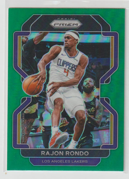 104 Rajon Rondo - Los Angeles Lakers Green Prizm