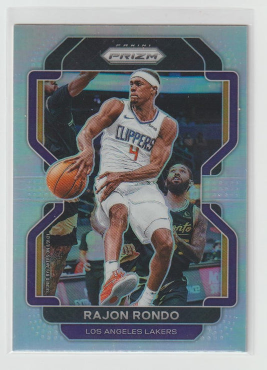 104 Rajon Rondo - Los Angeles Lakers Silver Prizm