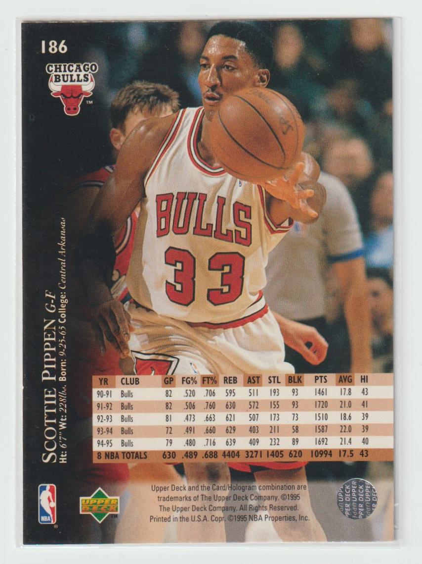 186 Scottie Pippen Chicago Bulls