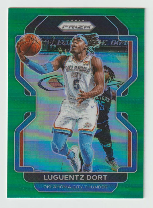 114 Luguentz Dort - Oklahoma City Thunder Green Prizm