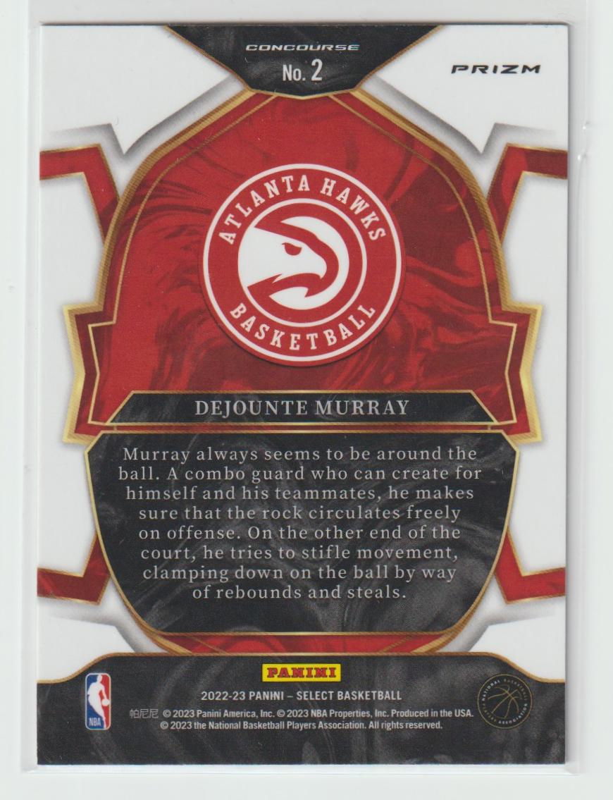002 Dejounte Murray Atlanta Hawks Silver Prizm