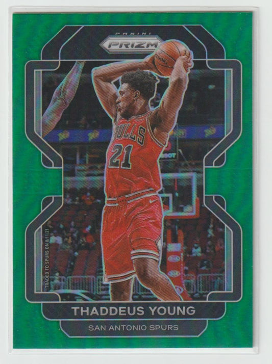 118 Thaddeus Young - San Antonio Spurs Green Prizm