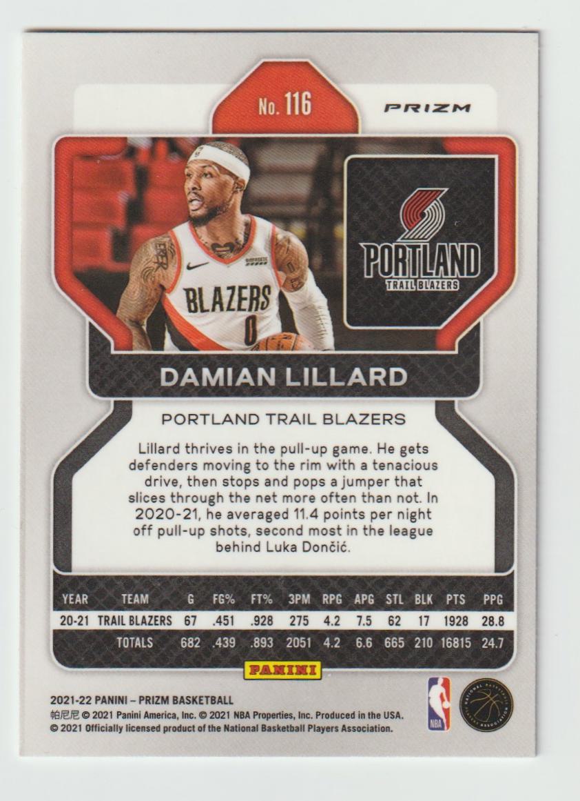 116 Damian Lillard - Portland Trail Blazers Fast Break