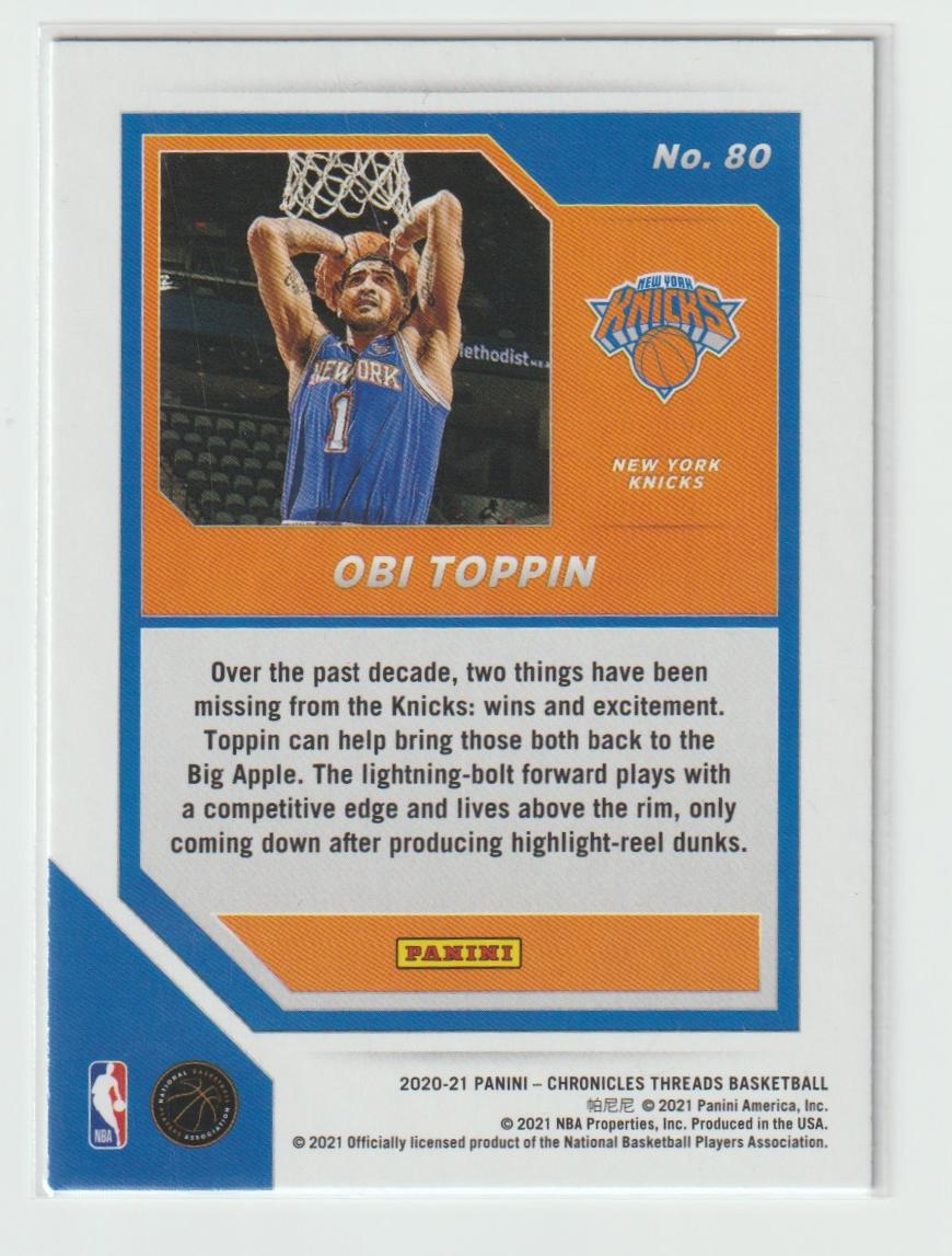 080 Obi Toppin - New York Knicks