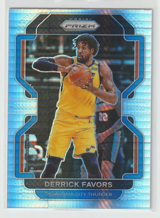 124 Derrick Favors - Oklahoma City Thunder Hyper Prizm