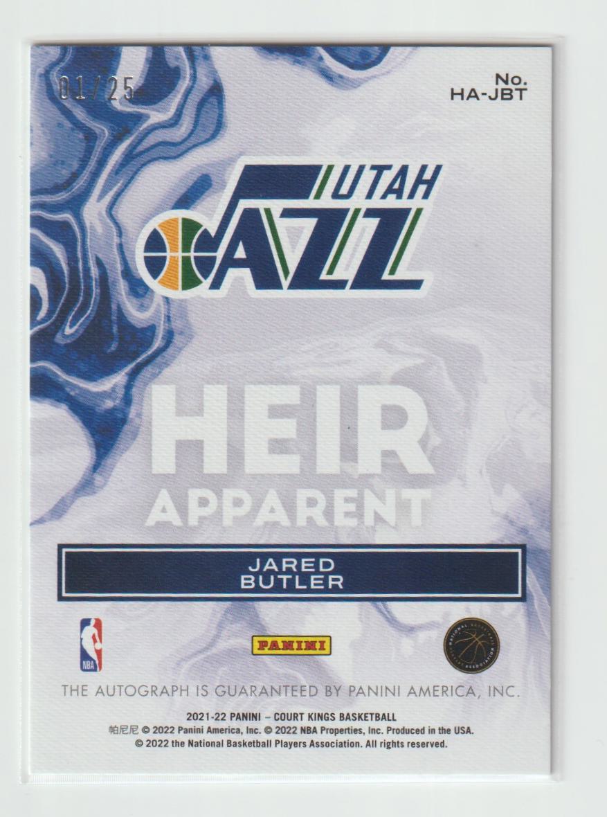 Heir Apparent HA-JBT Jared Butler Utah Jazz 1/25