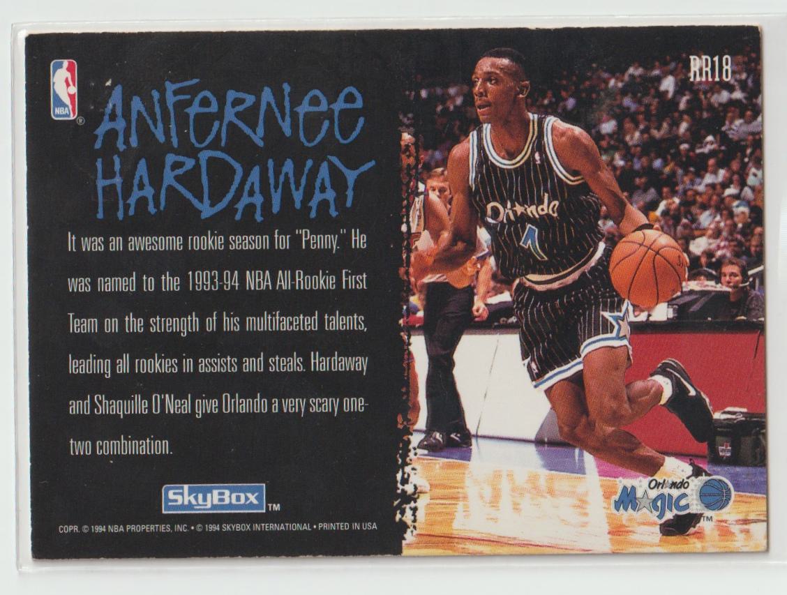 Ragin Rookies RR18 Anfernee Hardaway Orlando Magic