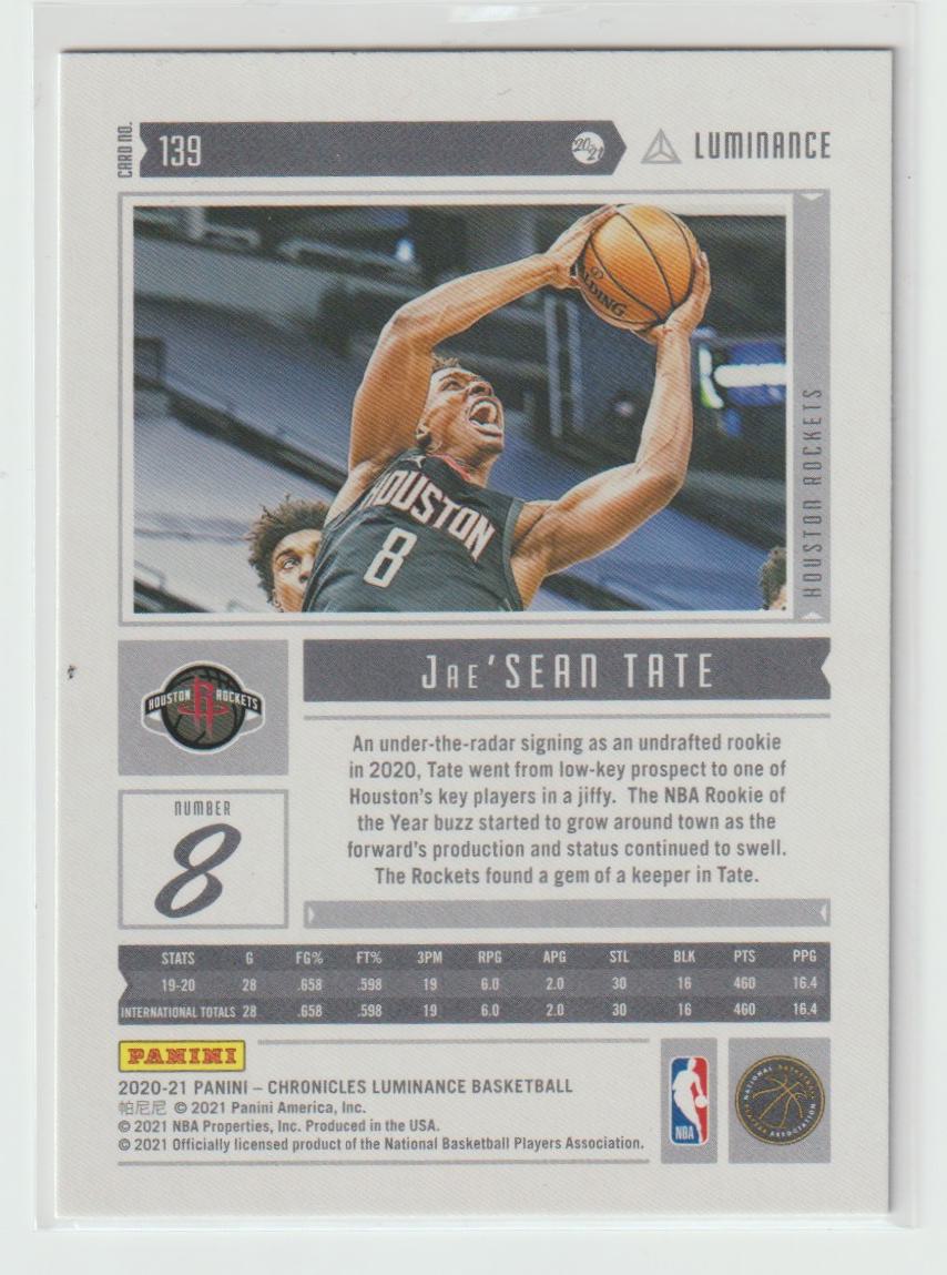 139 Jae'Sean Tate - Houston Rockets