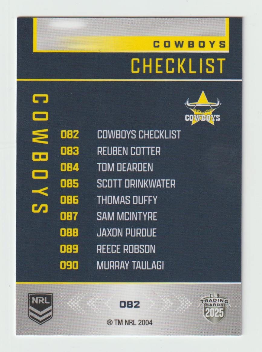 082 COWBOYS CHECKLIST