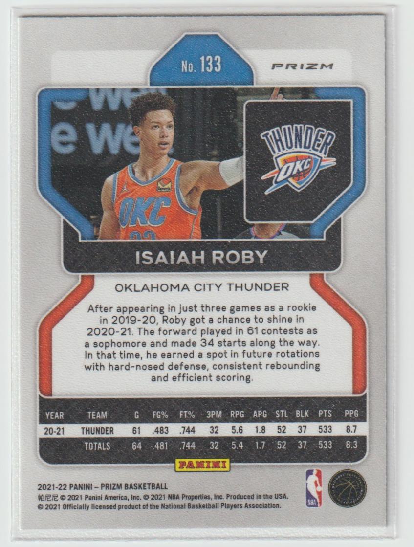 133 Isaiah Roby - Oklahoma City Thunder Green Prizm