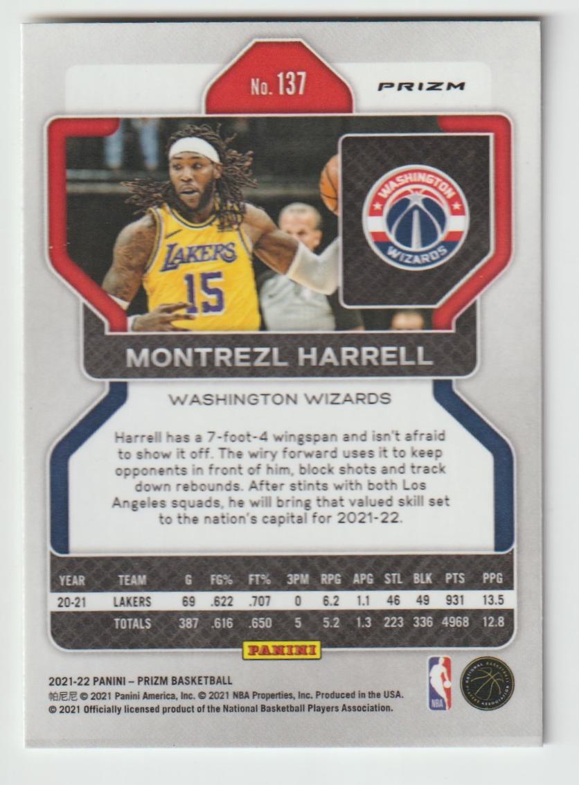 137 Montrezl Harrell - Washington Wizards Ice Prizm