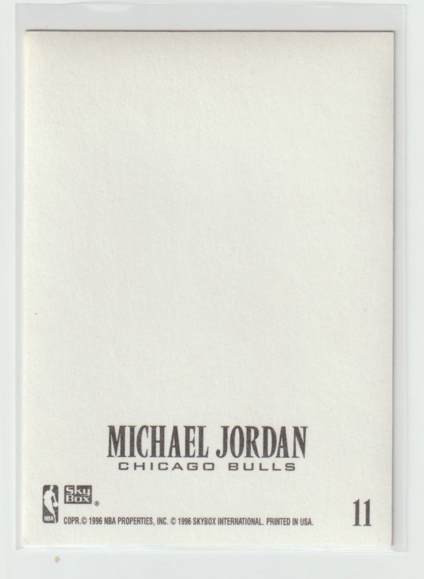 011 Michael Jordan Chicago Bulls Z-Cling Sticker Card