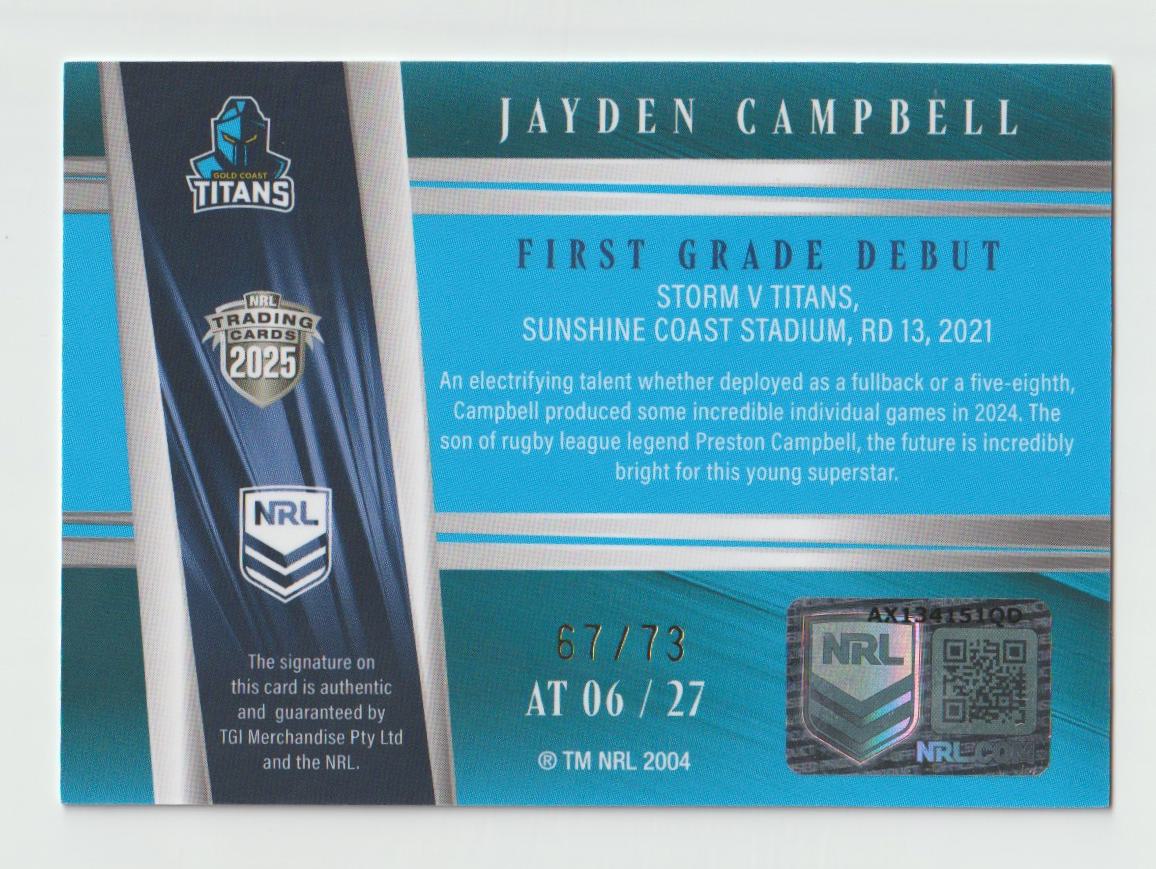 AT 006 TITANS JAYDEN CAMPBELL 67/73