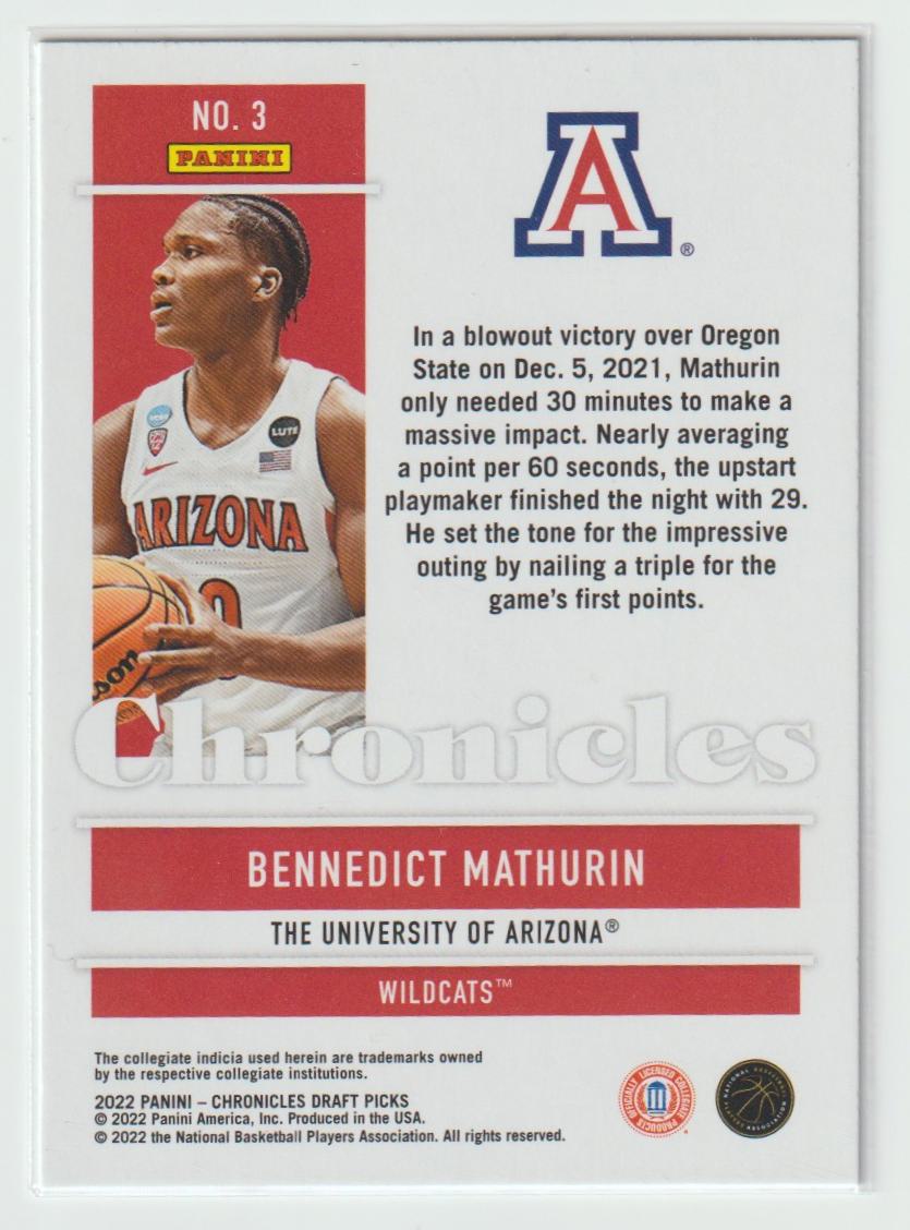 003 Bennedict Mathurin - Arizona Wildcats
