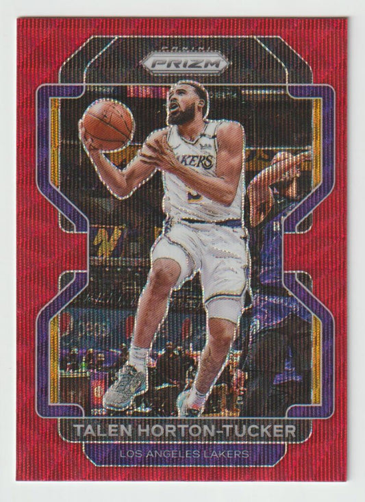 142 Talen Horton-Tucker - Los Angeles Lakers Ruby Wave Prizm