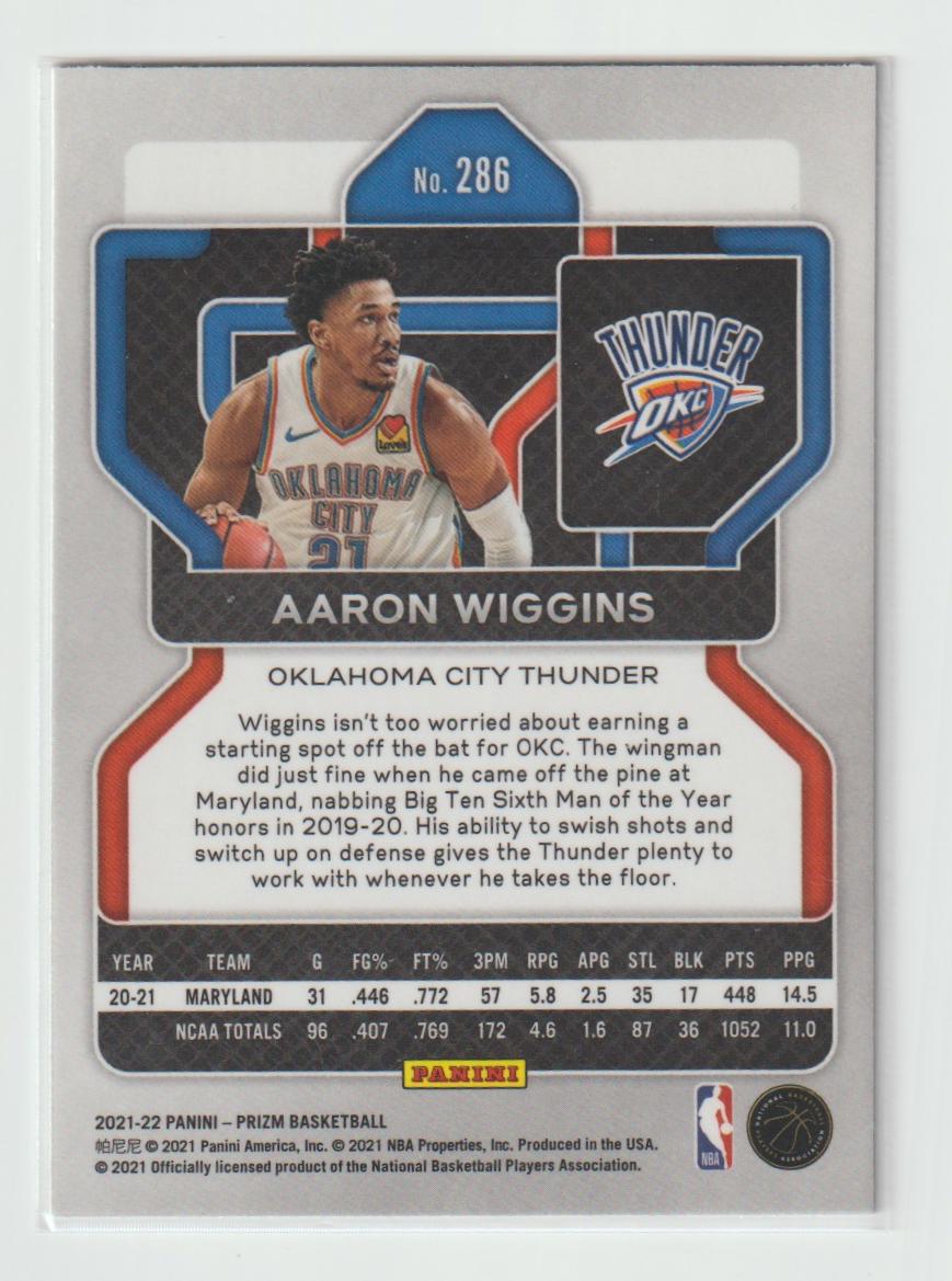 286 Aaron Wiggins - Oklahoma City Thunder