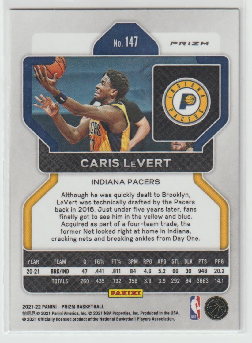 147 Caris LeVert - Indiana Pacers Green Prizm