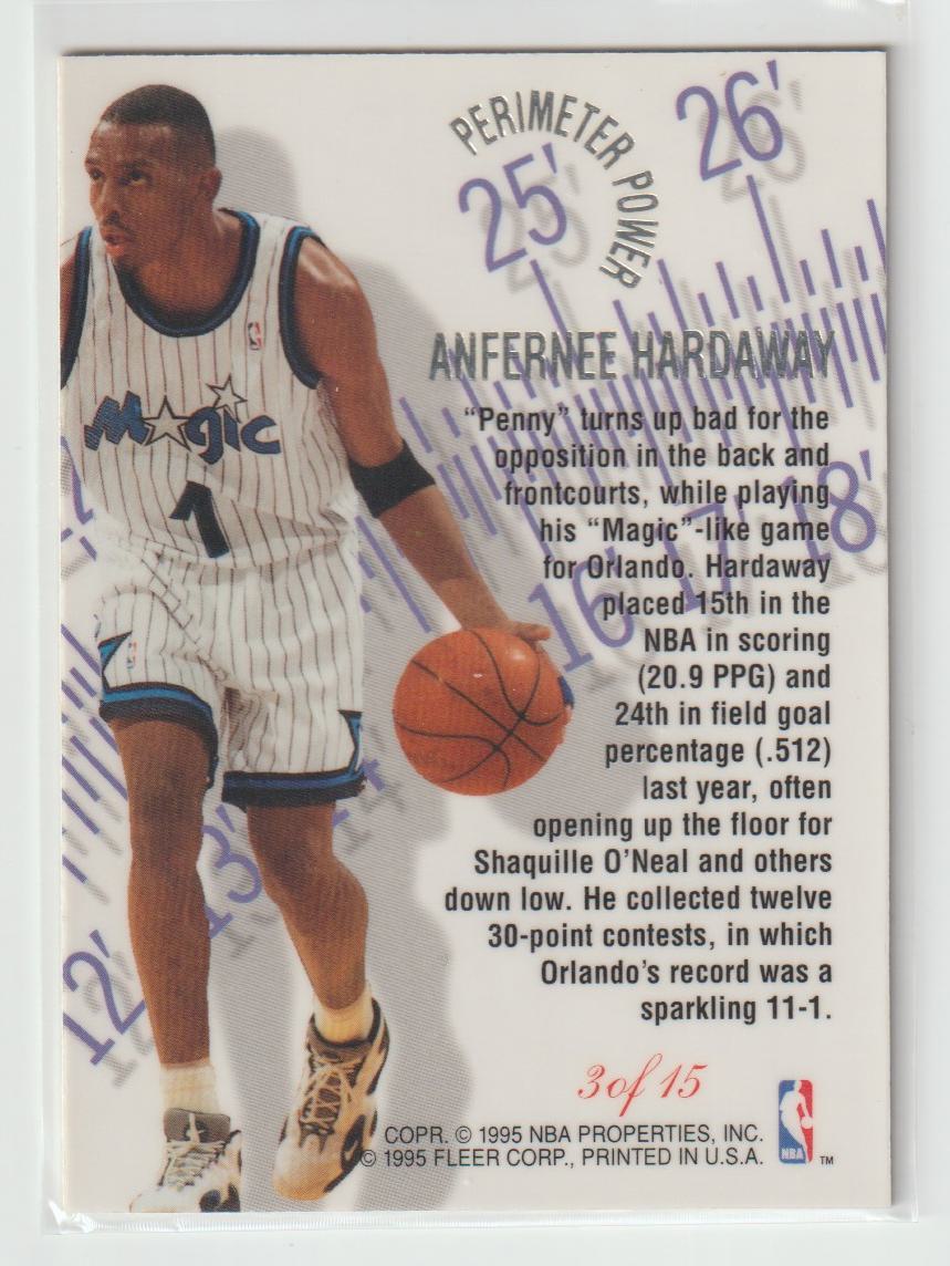 Perimeter Power 3 Anfernee Hardaway Orlando Magic
