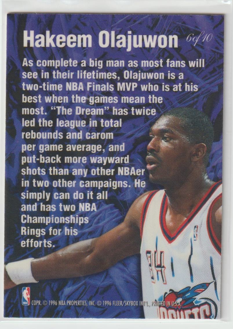 Anticipation 6 Hakeem Olajuwon Houston Rockets
