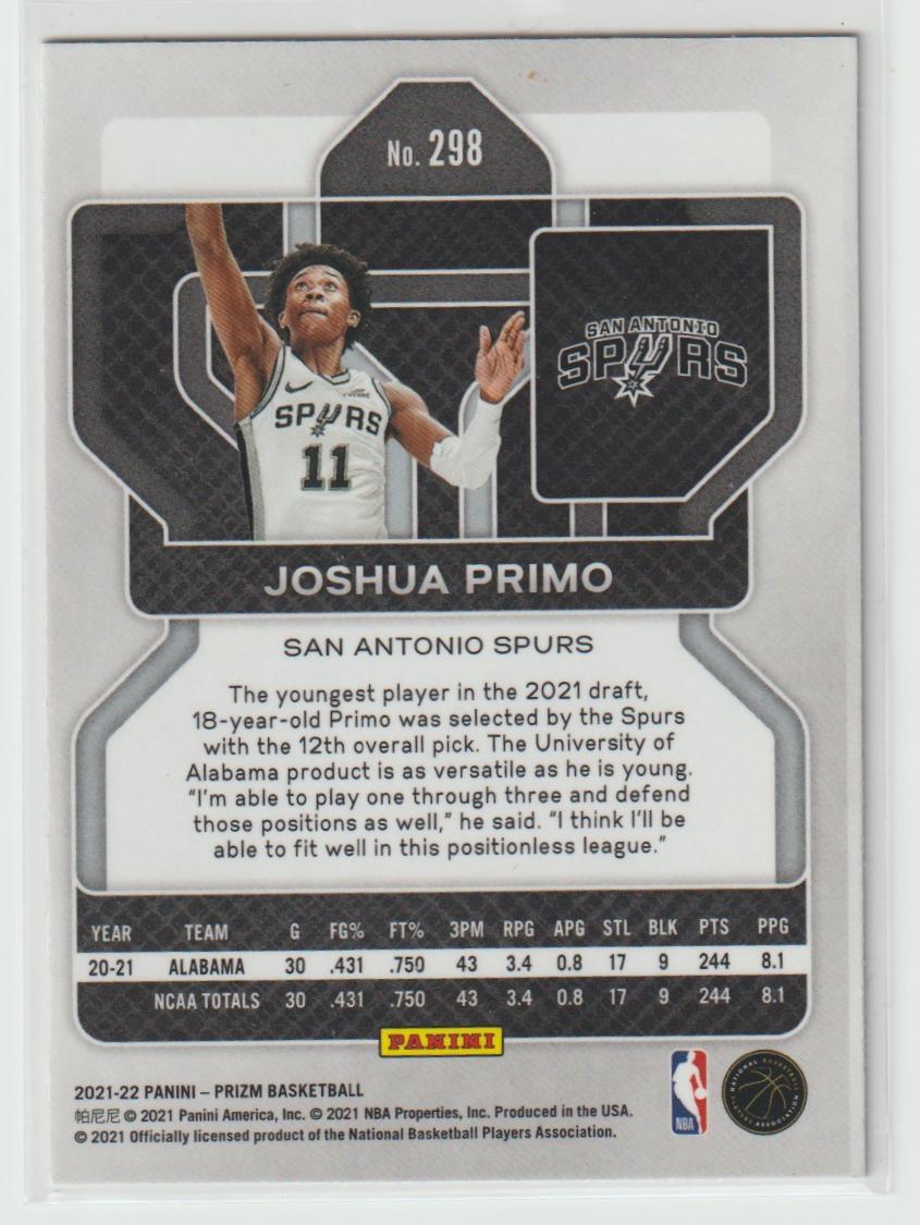 298 Joshua Primo - San Antonio Spurs