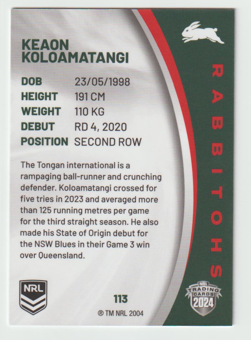 113 KEAON KOLOAMATANGI