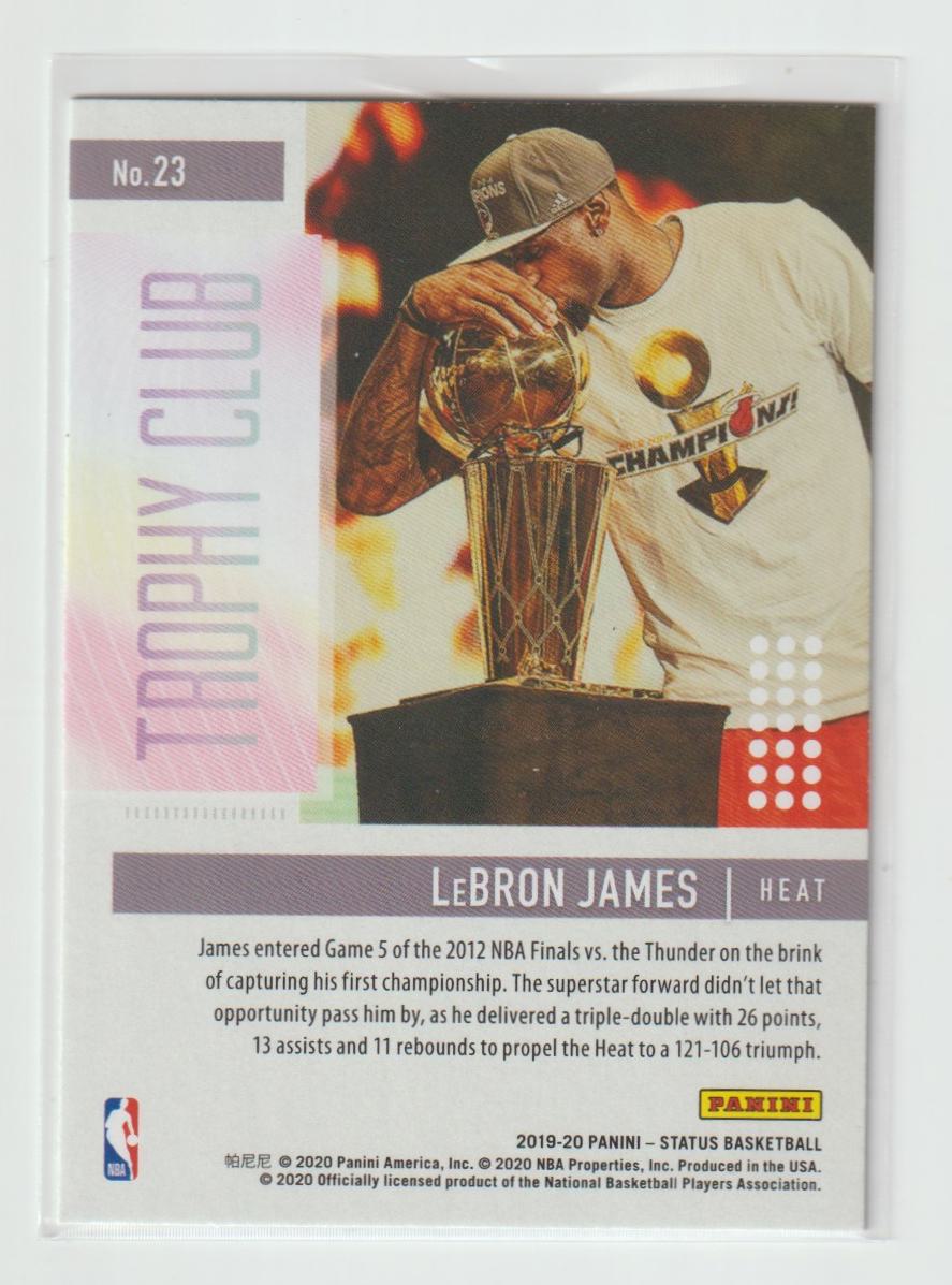 Trophy Club 23 LeBron James - Miami Heat