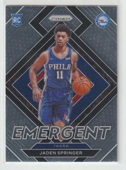 Emergent 26 Jaden Springer - Philadelphia 76ers
