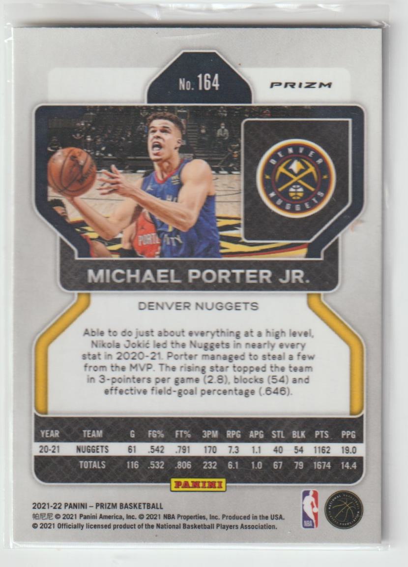164 Michael Porter Jr. - Denver Nuggets Hyper Prizm