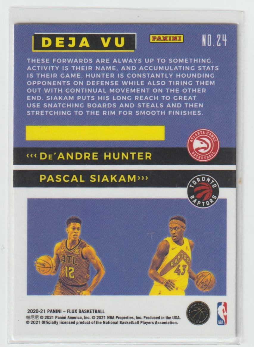 Deja Vu 24 De'Andre Hunter/Pascal Siakam - Hawks/Raptors