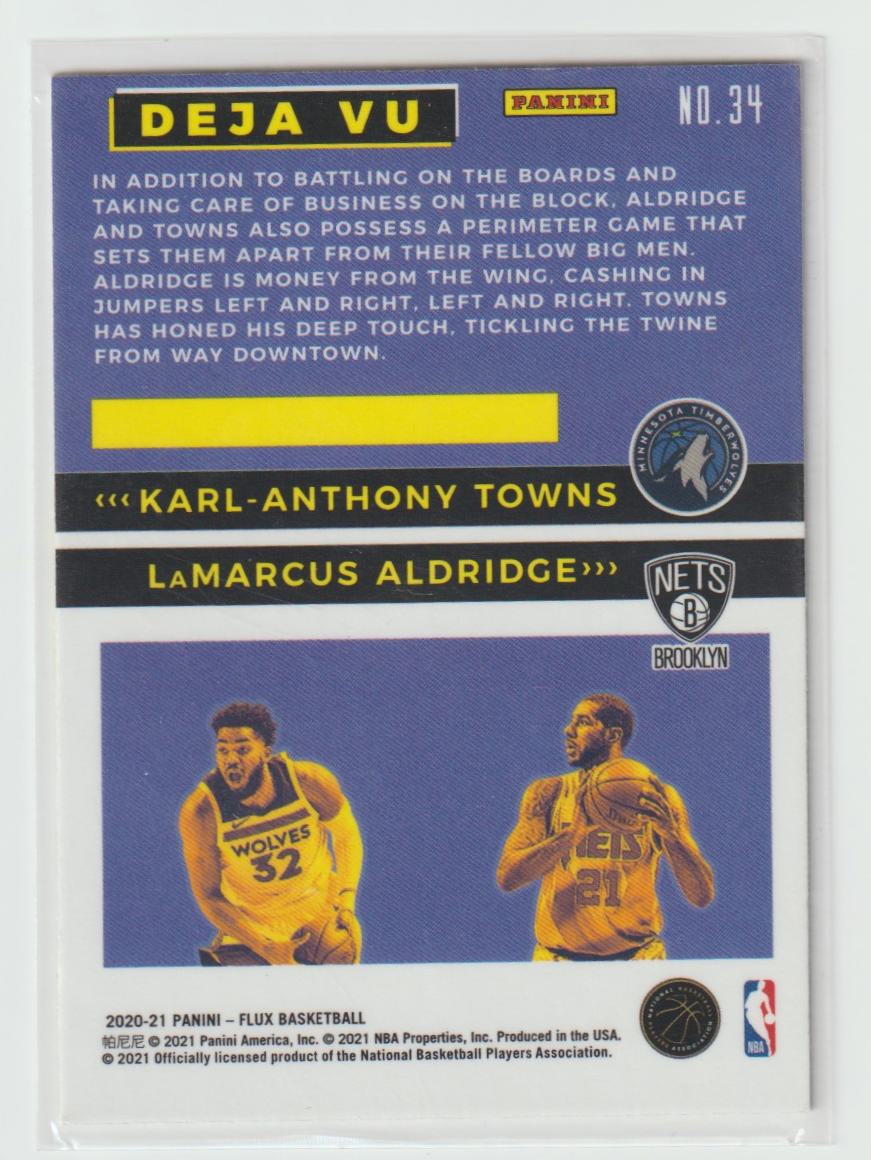 Deja Vu 34 Karl-Anthony Towns/LaMarcus Aldridge - Timberwolves/Nets