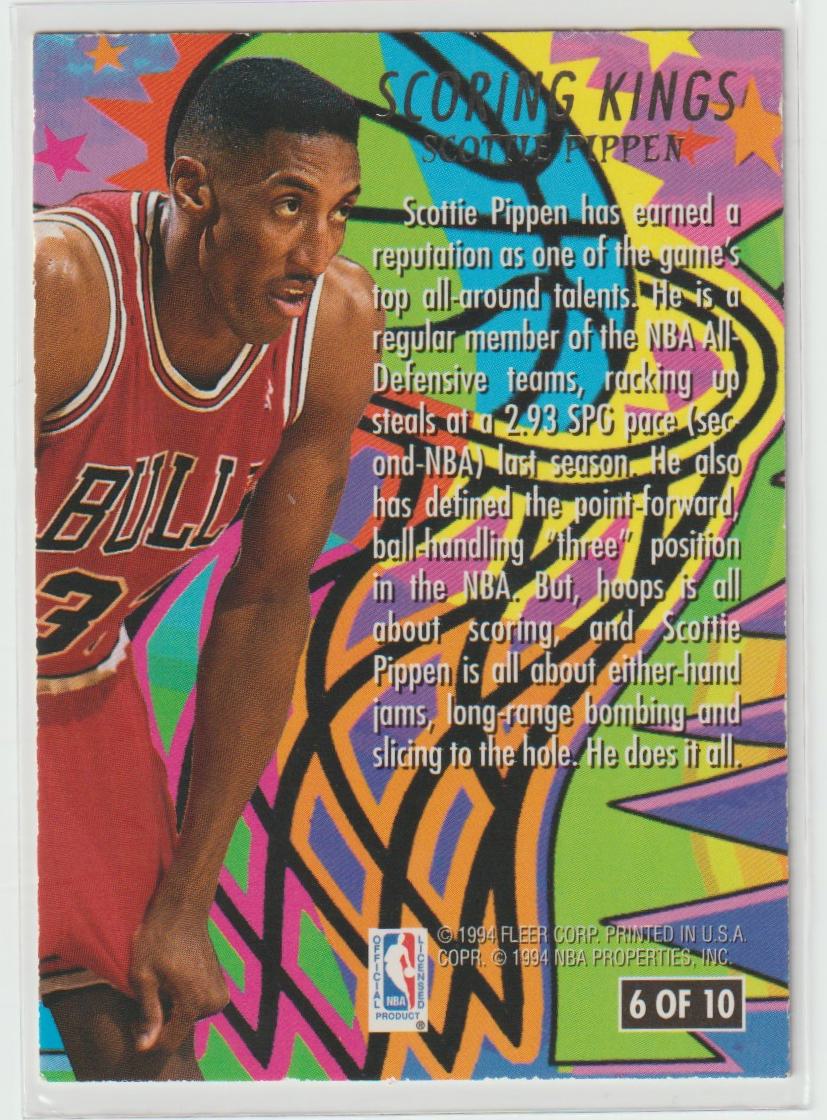 Scoring Kings 6 Scottie Pippen Chicago Bulls