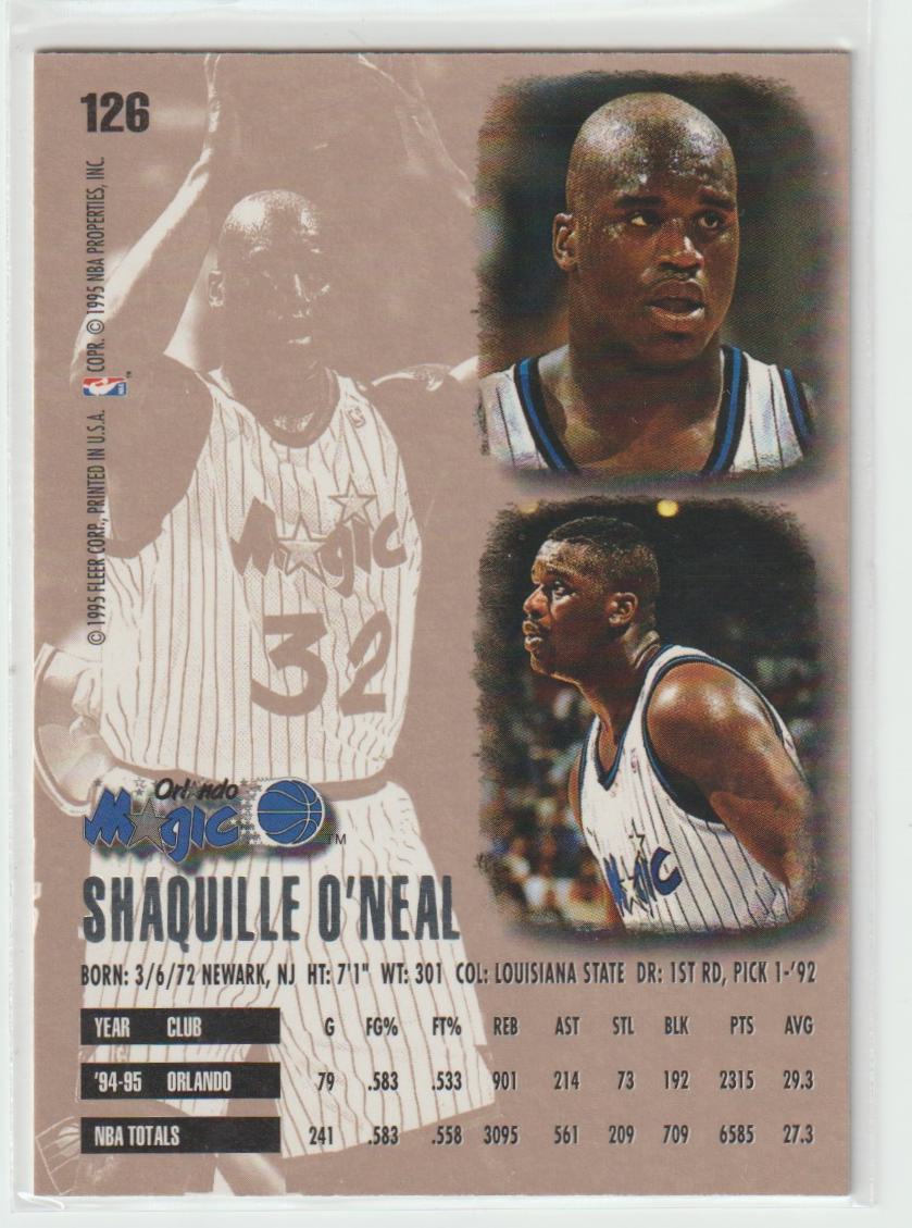 126 Shaquille O'Neal Orlando Magic