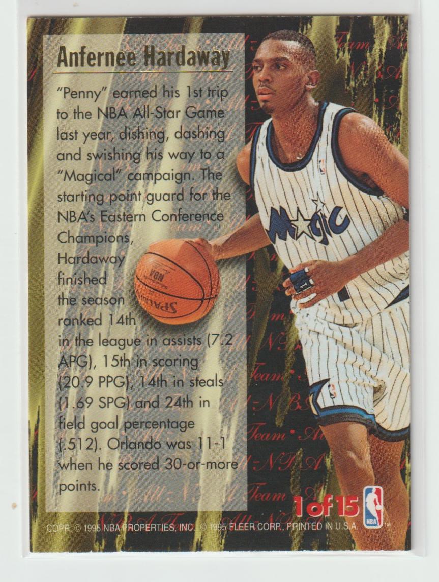 All NBA 1st Team  Anfernee Hardaway Orlando Magic