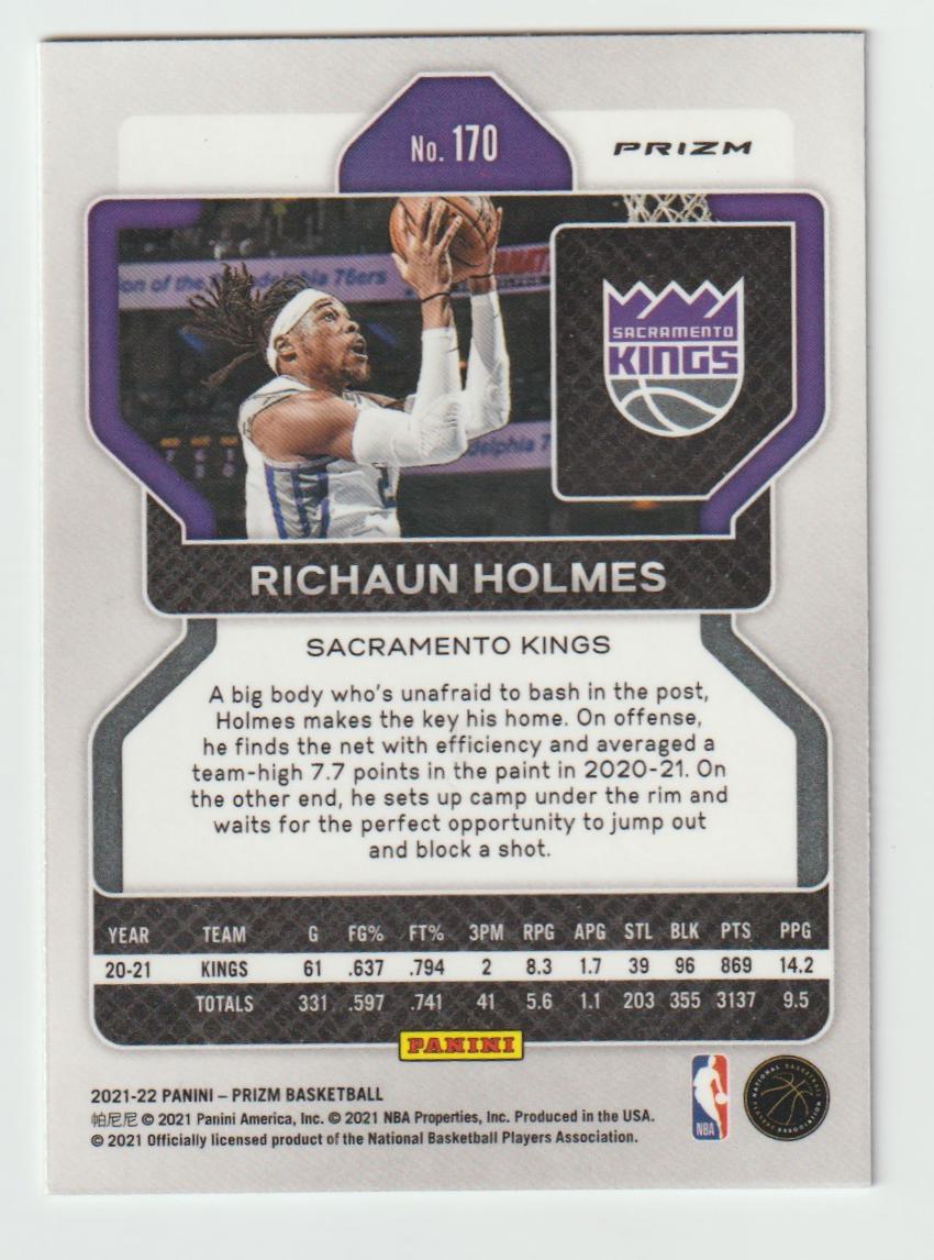 170 Richaun Holmes - Sacramento Kings Green Prizm