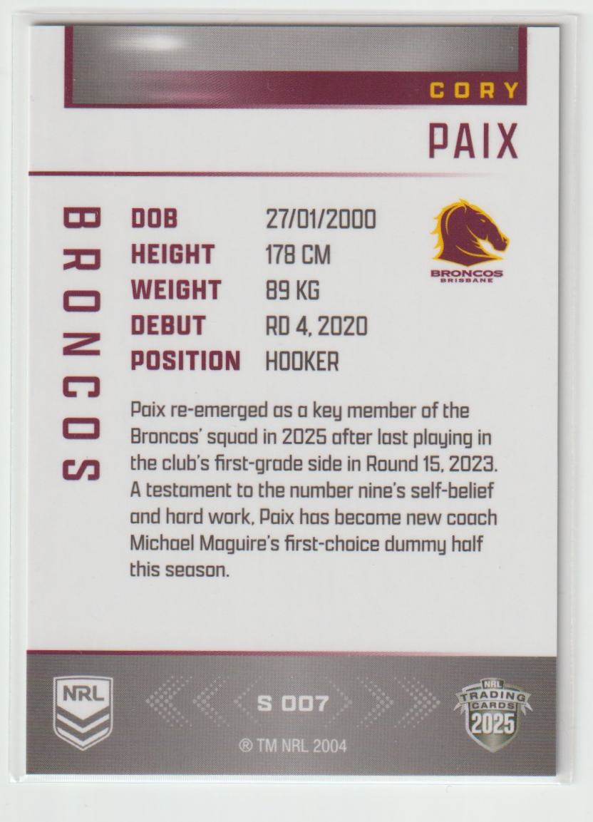 S007 CORY PAIX