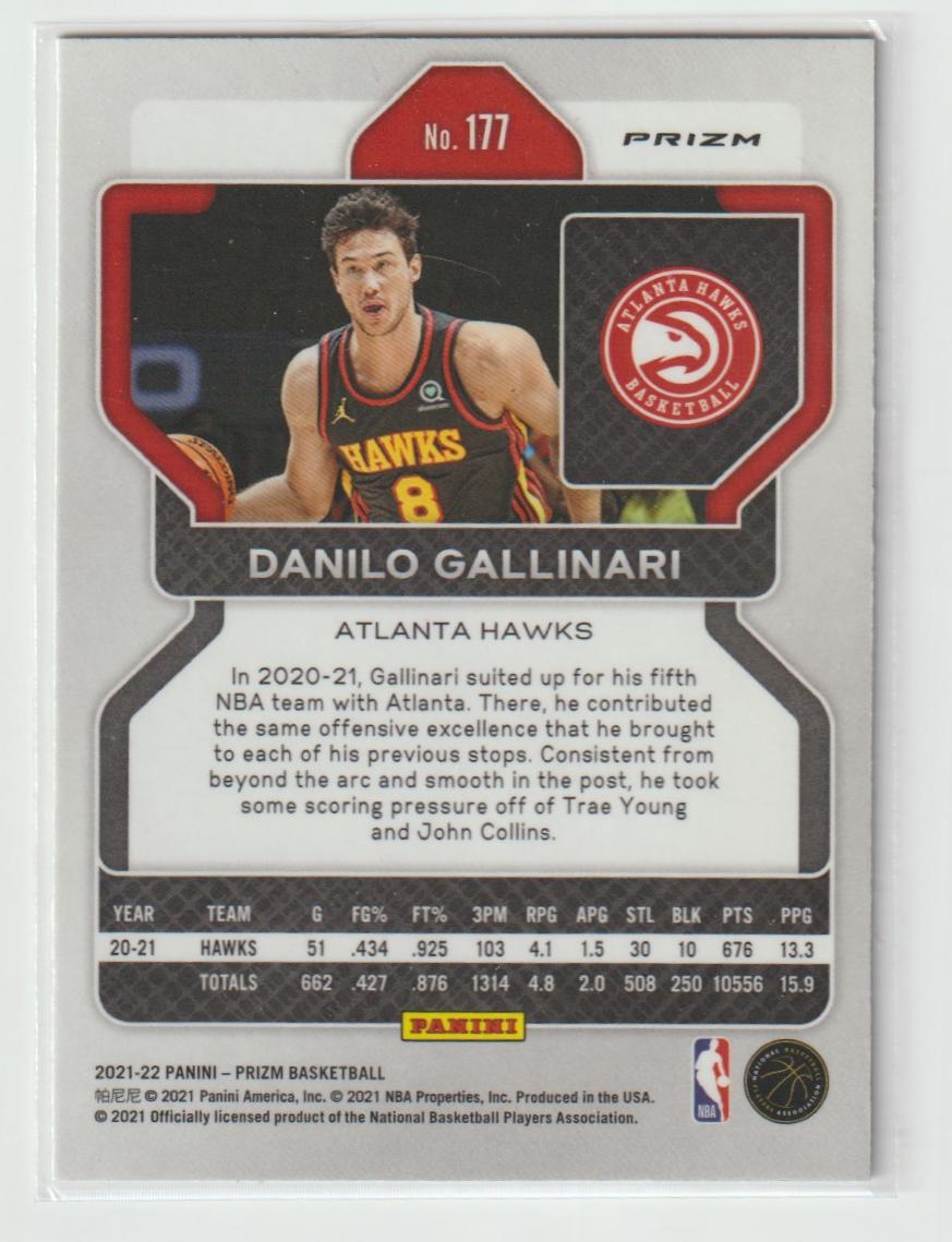 177 Danilo Gallinari - Atlanta Hawks Ice Prizm