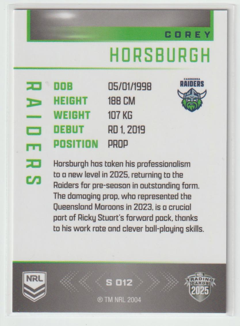 S012 COREY HORSBURGH