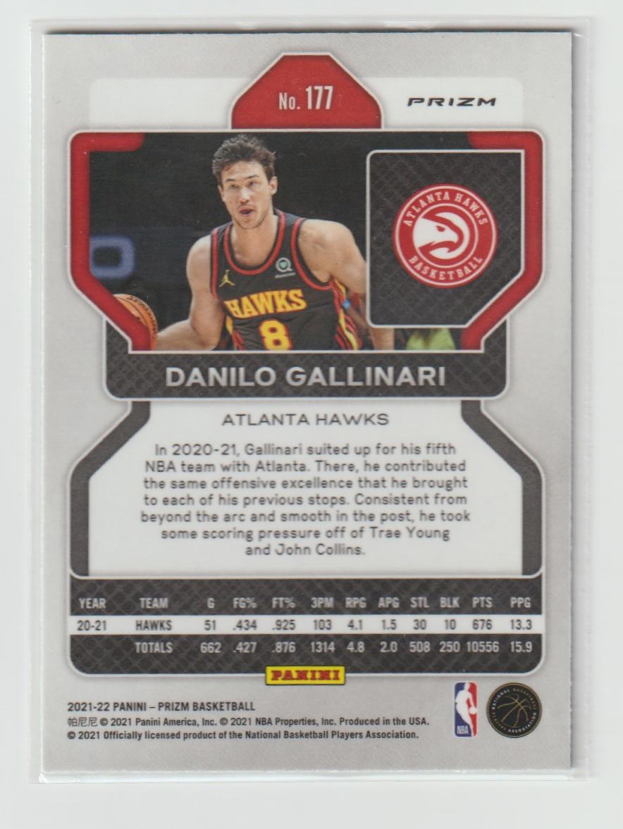 177 Danilo Gallinari - Atlanta Hawks Green Prizm