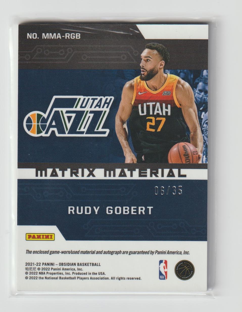 Matrix Material MMA-RGB Rudy Gobert Utah Jazz Orange 6/35