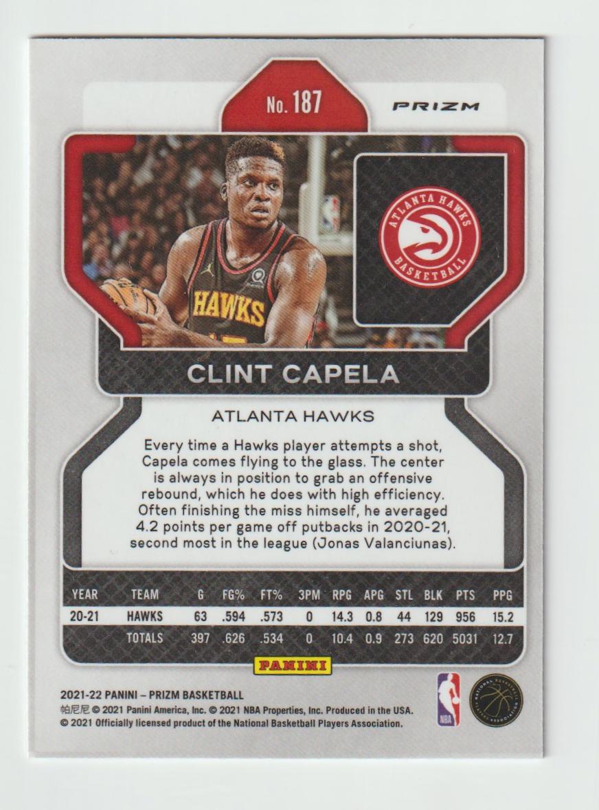 187 Clint Capela - Atlanta Hawks Blue NBA 75th