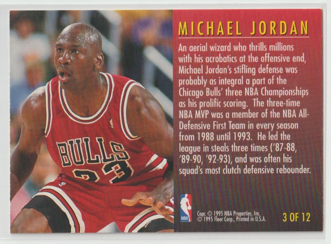 Total D 3 Michael Jordan Chicago Bulls